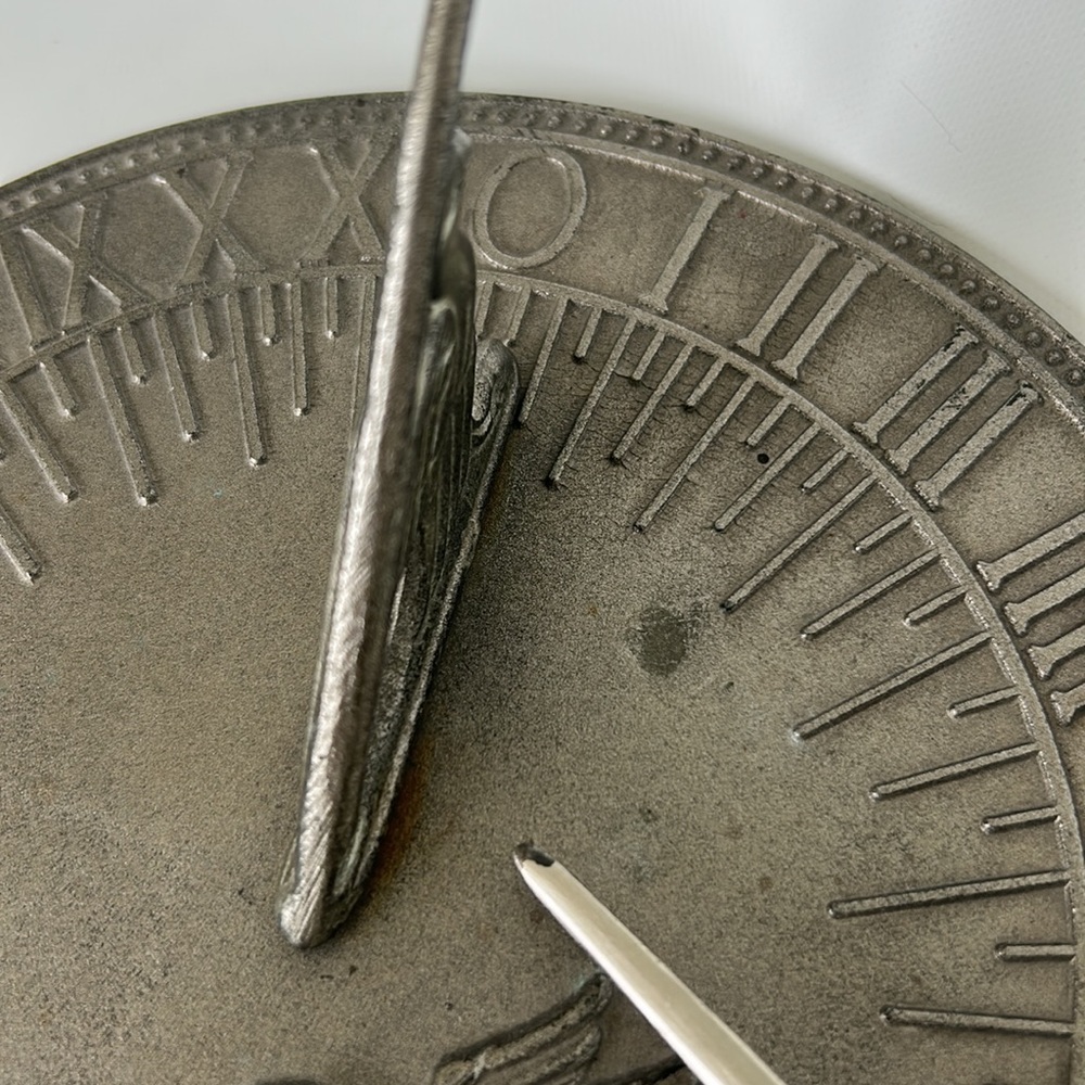 Vintage Brassbell Ind Co Ltd Hummingbird Hibiscus Garden Sundial - Picture 8 of 8